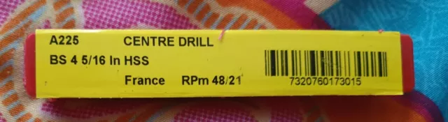 Dormer 3.2x57mm Centre Drill