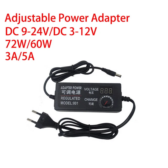 AC/DC Adapter 24V 2A Einstellbar – Stecker-Netzteil Mit EU-Plug, Für Motordrehzahlregler Uvm. AC/DC Adapter 24V 2A Einstellbar – Stecker-Netzteil Mit EU-Plug, Für Motordrehzahlregler Uvm.