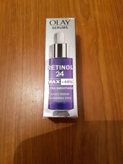 NEW Olay Retinol 24 max+40 ultra smoothing 40ml Night Serum,fragrance free