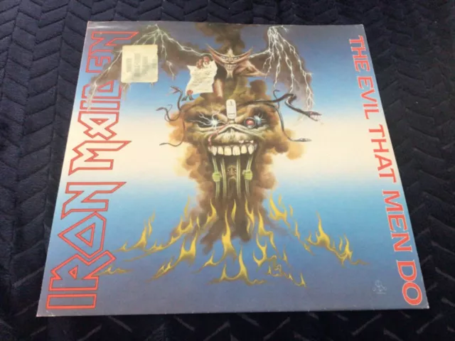 Iron Maiden The Evil men do 12 inch vinyl single record limited edition 12 inch