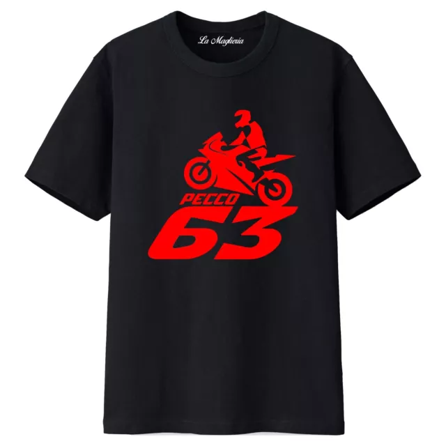 Maglietta di Pecco BAGNAIA campione del mondo moto t-shirt uomo donna bambino GP