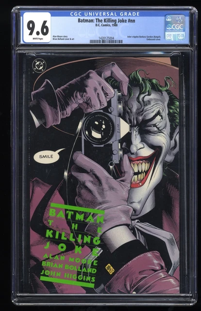 Batman: The Killing Joke #0 CGC NM+ 9.6 White Pages Bolland Cover! DC Comics