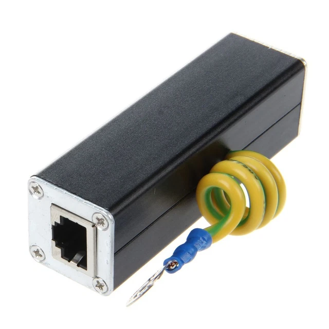 RJ45 PLUG ETHERNET Protector Thunder Arrester 100MHz U6F19447 £8.39 ...