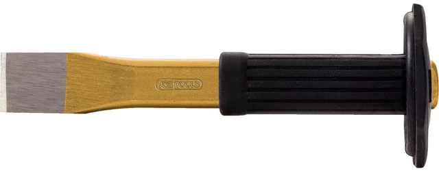 KS TOOLS Burins plats avec poignée de sécurité, oval, 250mm