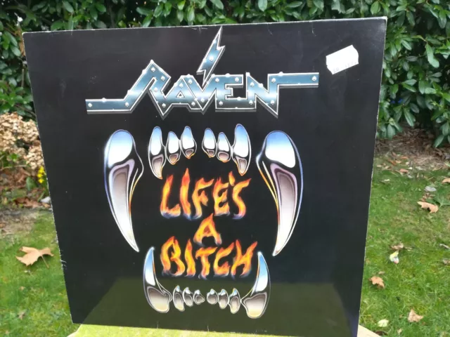 LP Raven - LIFE`S A BITCH - Heavy-Metal VINYL sehr gut - ATLANTIC Records 1987