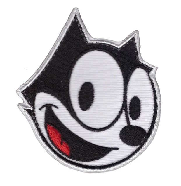 Patch Brodé Chat Coloré 8cm - Patch Auto-Agrippant Moral Animal Pour Vêtements Et Accessoires