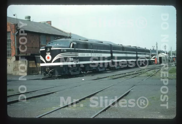 Duplicate Slide L&NE Lehigh & New England Clean Paint ALCO FA1 705 &  4 FA/FBs