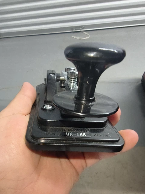HI-MOUND HK-708 MORSE Key Straight Telegraph Code Vintage Radio