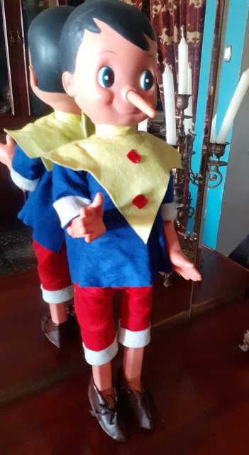 ANTIGUO MU ECO PINOCHO Jesmar 58 Cm Con Disco Leer EUR 60 00