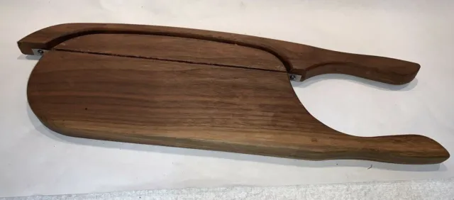 Vintage Hand Made Primitive Carving Board with Integrated Knife Fish Whale? OOAK