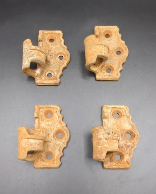 Lot of 4 ANTIQUE CAST IRON VICTORIAN LIFT OFF SHUTTER HINGES stamped House