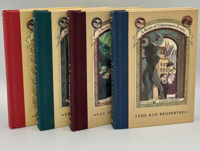 Lemony Snicket Hardcover Book LOT A Series of Unfortunate Events # 1 2 3 6