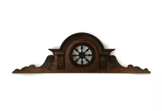 Carved Wood Pediment Over door Architectural Antique reclaimed Exquisite Breton