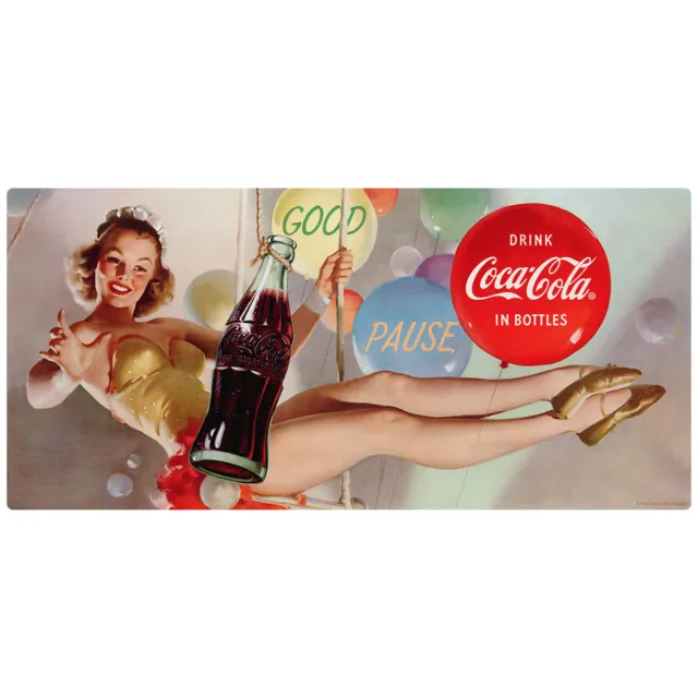 Coca-Cola Circus Girl Good Pause Wall Decal Officially Licensed Made In USA