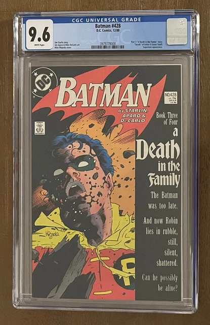 Batman # 428 CGC 9.6 NM+ A Death in the Family Part 3 DC 1988
