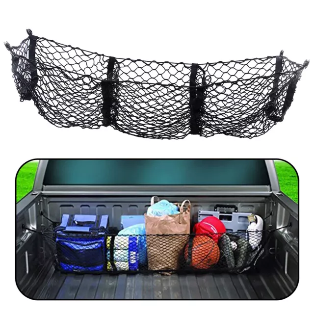 Trois-poches Filet de coffre Organisateur pour Car SUV Pickup Truck Cargo Net