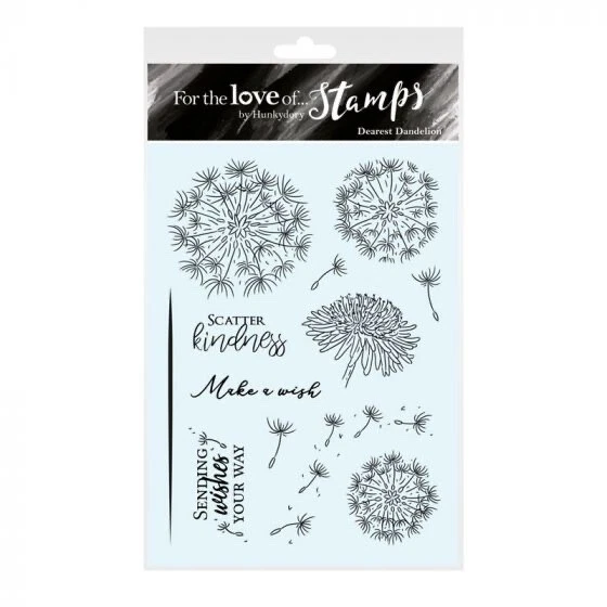 Hunkydory Dearest Dandelion Flowers Seeds Clear Stamp Set Birthday Card Making