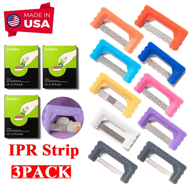 3Packs Dental IPR Strips System Orthodontic Interproximal Reduction Enamel kits