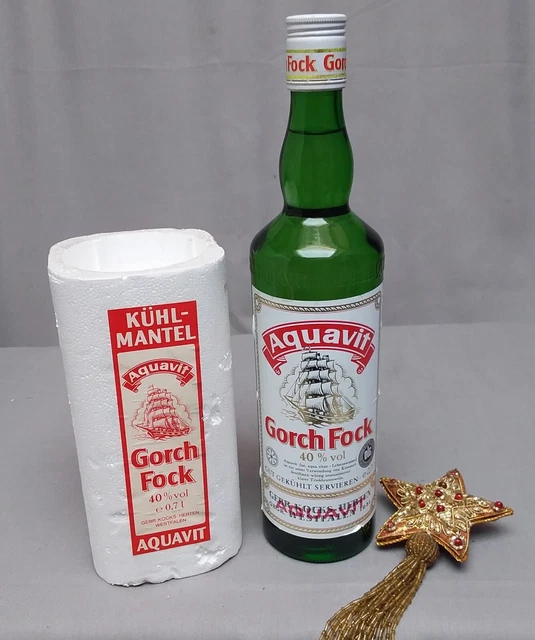 Gorch Fock Aquavit Nicht Mehr Bei Aldi ALTE AQUAVIT GORCH Fock 0,7 Liter/ 40% Vol, inkl. Kühlmantel W 27 EUR