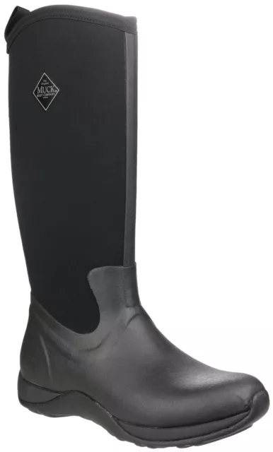 Muck Boots Arctic Adventure black neoprene ladies fleece lined wellington boots