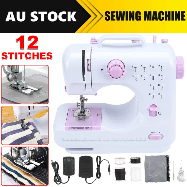 Heavy Duty Sewing Machine w/12 Stitch Dual Speed  for Beginner Kids Home Daily