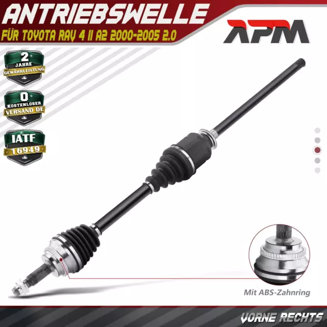 Arbre de Transmission avant Droite 1003mm pour Toyota Rav 4 II A2 2000-2005 2.0L