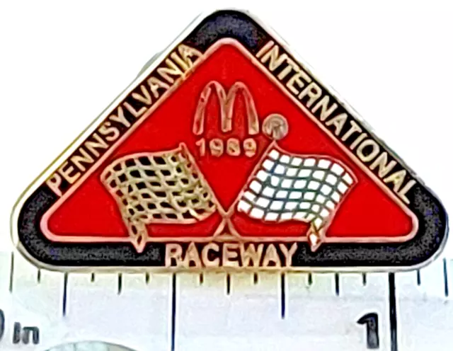 McDonald's Penn. Raceway 1989 Lapel Pin (042623)