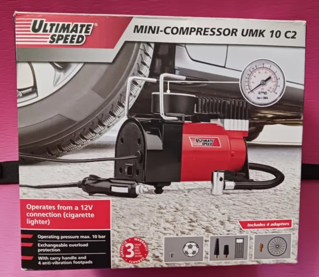 ULTIMATE SPEED Mini-Kompressor UMK 10 C2 12 Volt