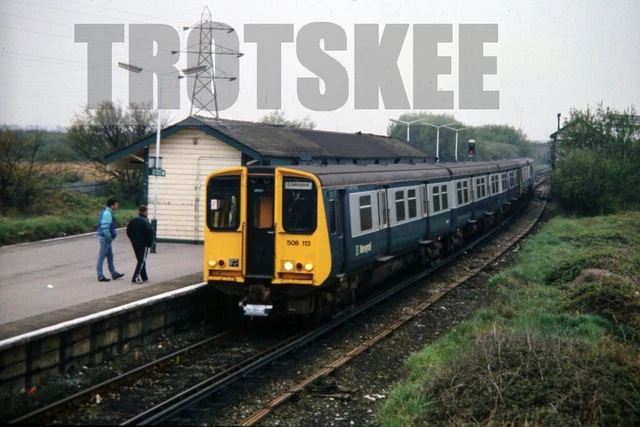 35MM SLIDE BR British Rail Electric EMU Class 508 508113 1988 Original ...