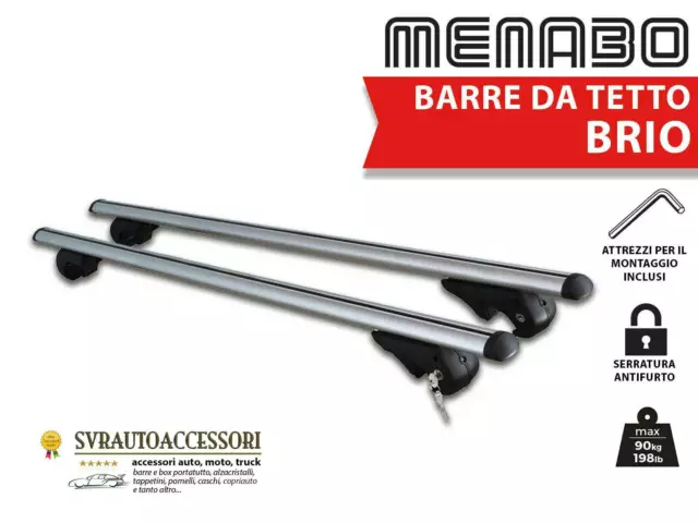 Barre Portatutto Portapacchi BMW SERIE 3 (E36/E46/E91) SW Brio 120 cm Menabo'