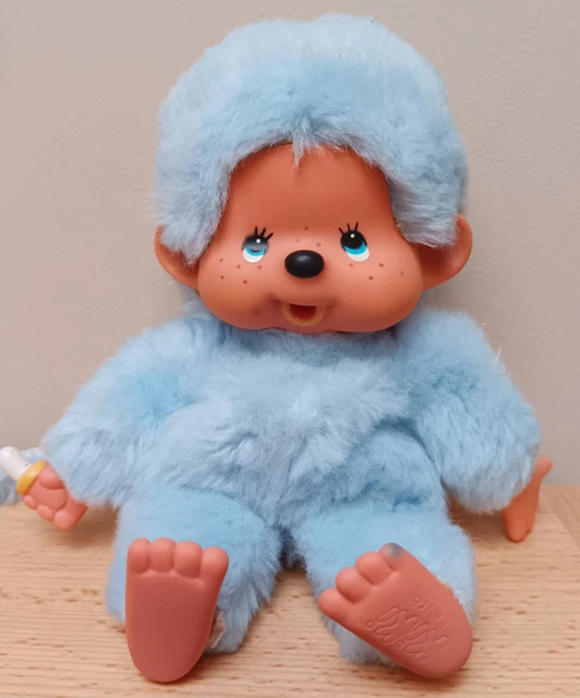 Poupée Kiki Le Vrai Monchhichi vintage, Sekiguchi France, 18 cm