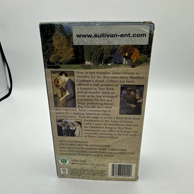 ANNE OF GREEN Gables The Continuing Story VHS 2 Tape Set VHS Anne Of Green Gable £4.52 - PicClick UK