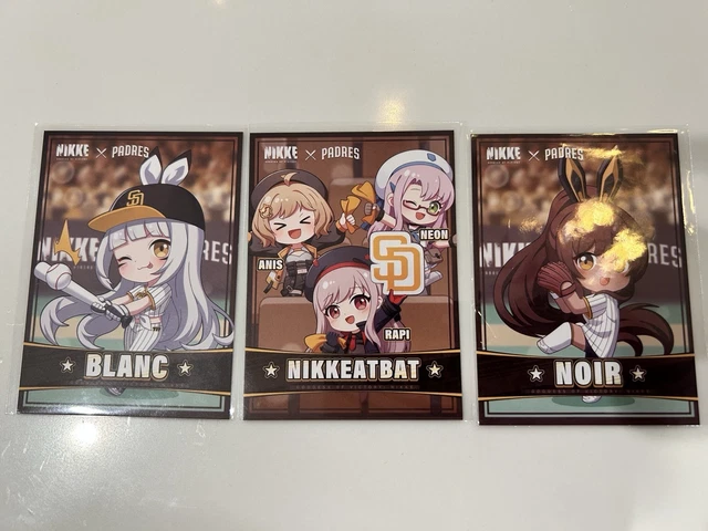 Nikke Cards Rapi NIKKE GODDESS OF Victory X Padres Card Set Blanc / Noir, Anis + Rapi ...