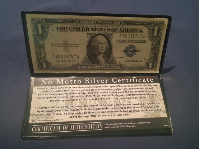 1935 F One Dollar Silver Certificate No Motto Blue Seal Note
