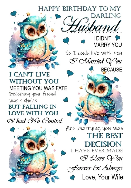 A Brthday Card For A Man, Exactly For My Husband ^_^. August 2016. Una - Foto 7