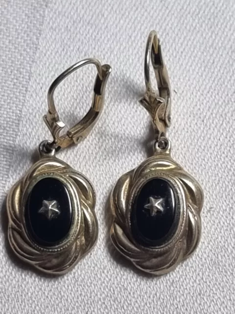 Ohrringe Silber 835 vergoldet antiker schöner Ohrschmuck