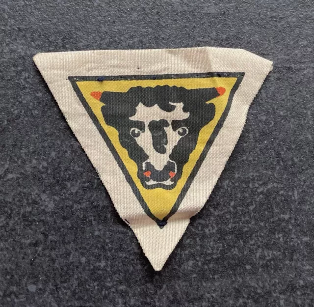 WW2 79th Armoured Division Printed Original Formation Sign Cloth Badge