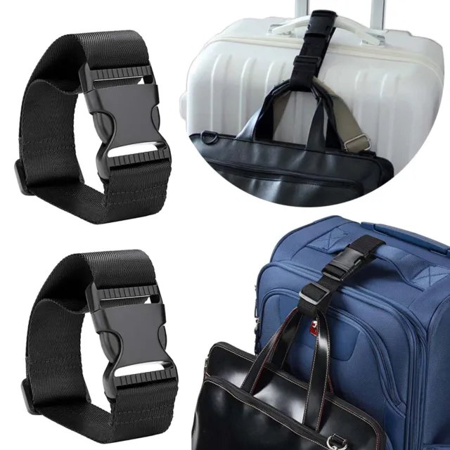2/4/6PCS Heavy Duty Add a Bag Luggage Strap Jacket Gripper, Portable & Easy Use