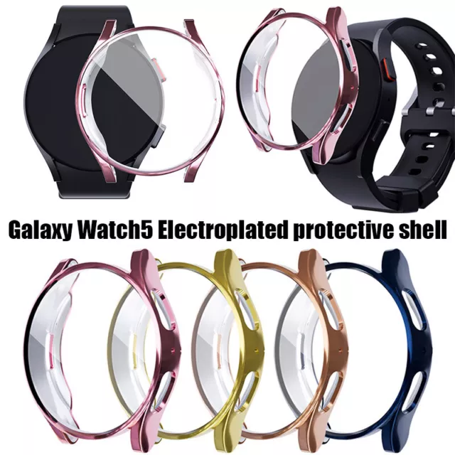 Para Samsung Galaxy Reloj 4 5 40 44mm Carcasa TPU Completo Funda Vidrio Pant <