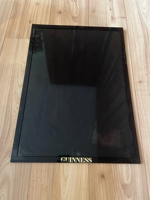 GUINNESS POSTER FRAME with 3 double sided laminated advertising posters ...