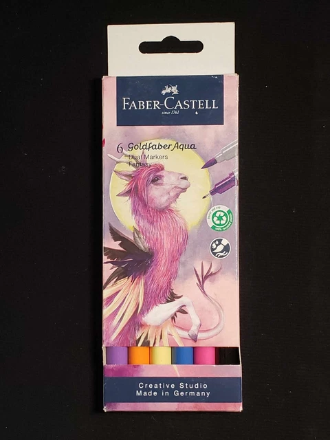 Marcadores de doble punta Faber-Castell Goldfaber "FANTASY"" surtidos 6 piezas de anime 🙂