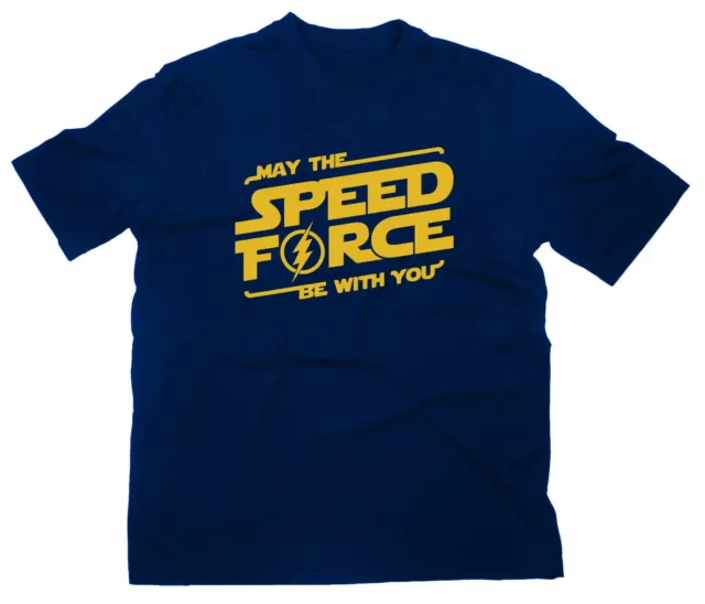 May The Speed Force Be With You Fun Fan T-Shirt Fanshirt The Flash DC Star Wars 2