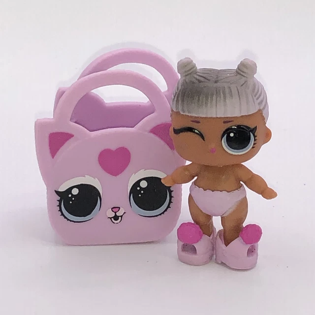 MGA LOL SURPRISE Lil Daring Diva Pink Black Hair Wink Cat Purse