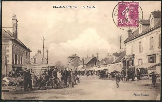 CPA Cuise-la-Motte, Le Marché