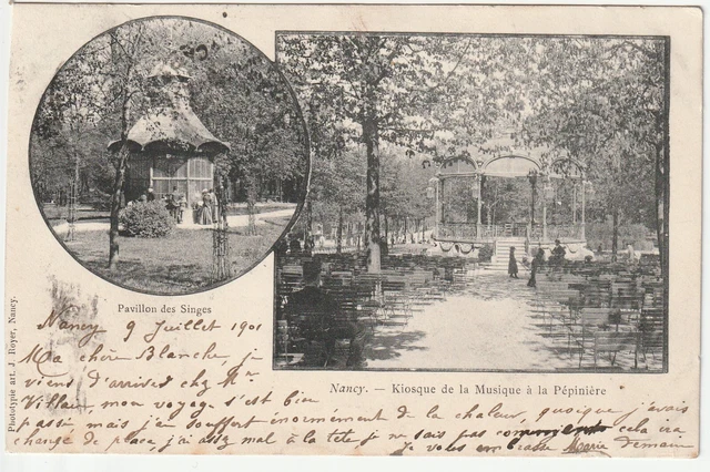 NANCY - CPA 54 - LA PEPINIERE - le Kiosque de la musique - Pavillon des Singes