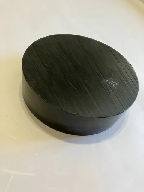 Large Black Plastic Disc Puck Machining Plastic 7.2" Diameter 2" Thick (a11)