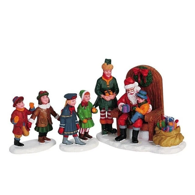 VISITING SANTA CLAUS LEMAX Kmart Christmas Village Display RARE 62276