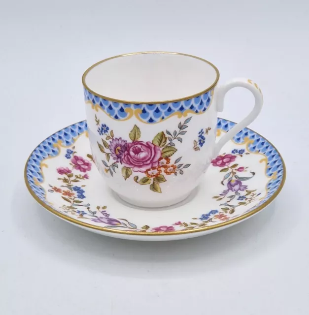 ROYAL WORCESTER JAMES GILES AMELIA  CUP & SAUCER Connoisseur Collection