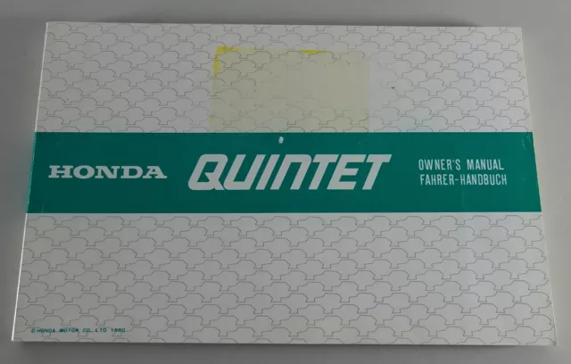 Mode D 'em Ploi / Owner ´S Honda Quintet Support 1980