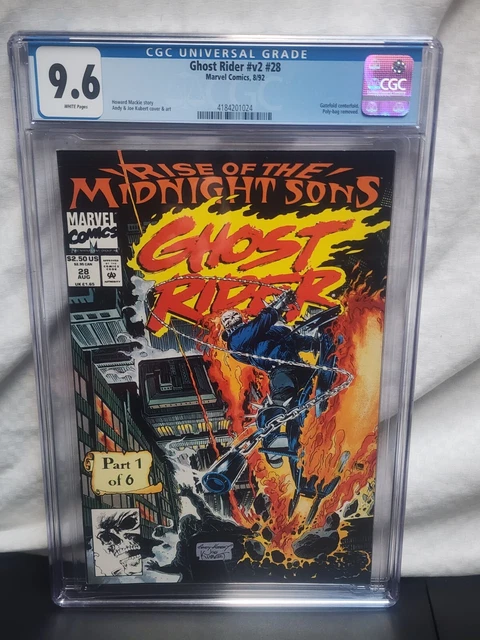 🔑🔥🔥🔥 Ghost Rider V2 28 CGC 9.6 Get Bag Poster 1st App of Lilith 201024